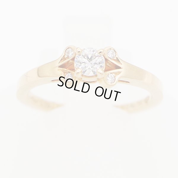 カルティエ　750PG バレリーナ ダイアイリリング 0.19ct 2.90g