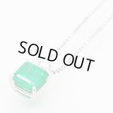 タサキ　PT900/850 エメラルドダイアイリペンダントネックレス 1.73ct 0.11ct 5.10g