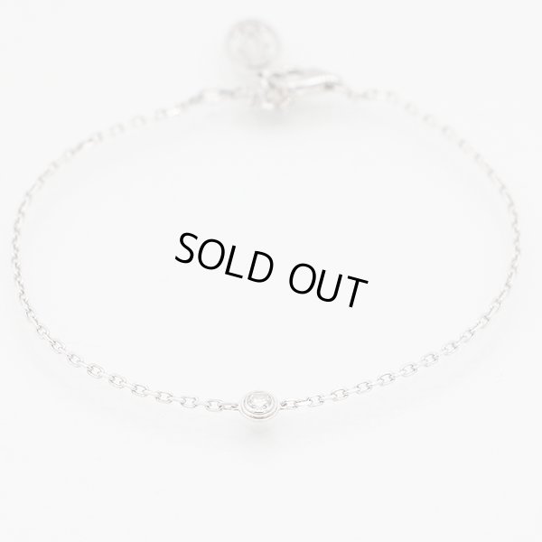 カルティエ　750WG ダムール スモール ダイアイリブレスレット 2.30g