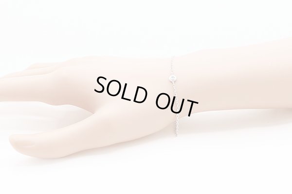 カルティエ　750WG ダムール スモール ダイアイリブレスレット 2.30g　装着イメージ