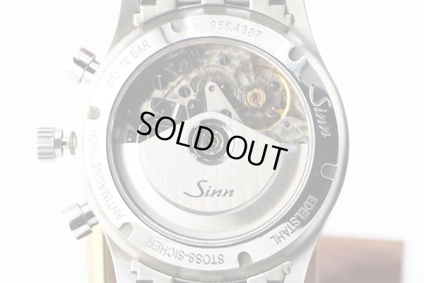 ジン　９５６　クロノグラフ　黒文字盤　裏面拡大