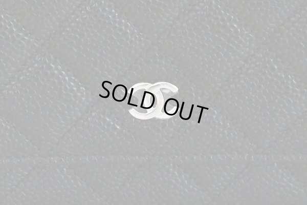 シャネル　チェーンウォレット AP0250 ブラック／SIV金具　表面拡大