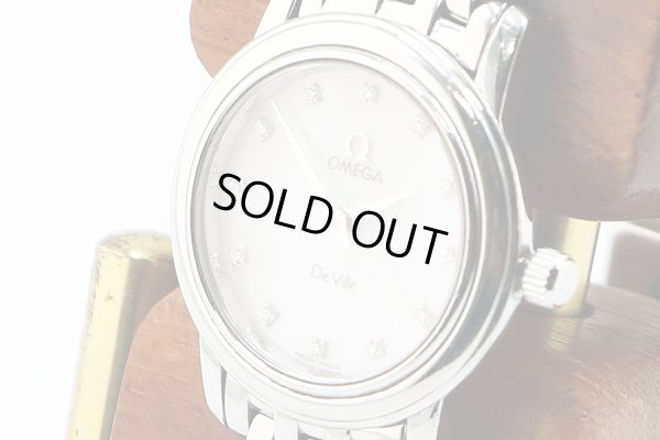 オメガ　デビル　プレステージ　４５７０．７６　シェル文字盤　１２Ｐ　サイド拡大