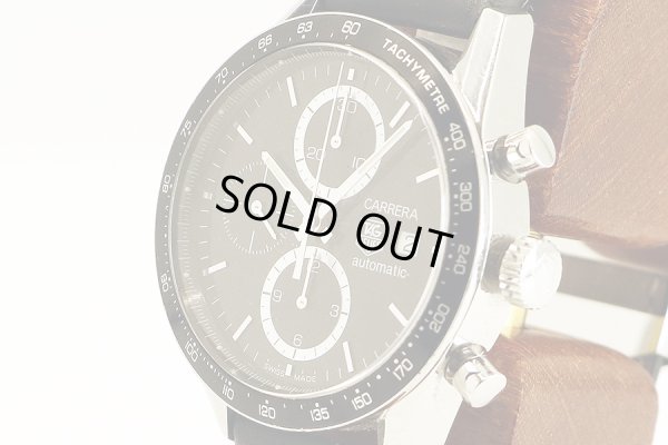 タグホイヤー　ニューカレラ　ＣＶ２０１０－４　黒文字盤　Ｆ・Ｍ・ファッジオ限定　サイド拡大