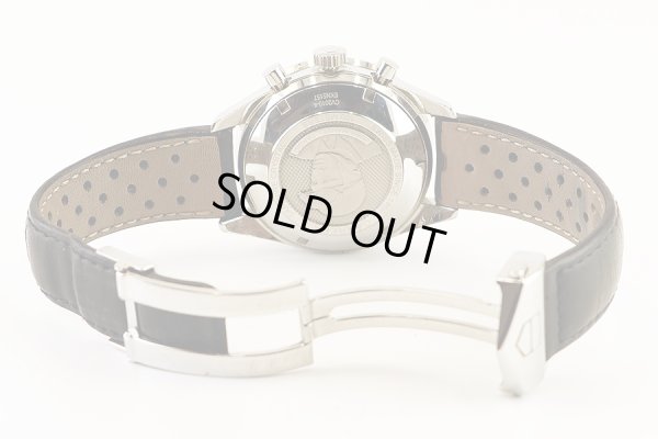 タグホイヤー　ニューカレラ　ＣＶ２０１０－４　黒文字盤　Ｆ・Ｍ・ファッジオ限定　革ベルト