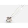 ポンテヴェキオ　PT999/850 ダイアイリペンダントネックレス 0.37ct 2.70g　裏面