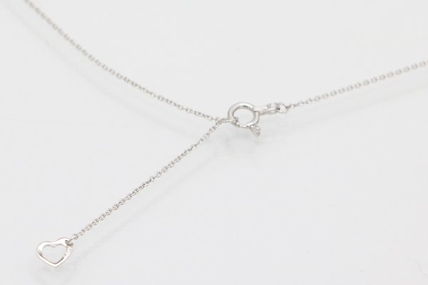 PT999/850 ダイアイリペンダントネックレス 0.28ct 2.90g　留め具