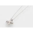 ポンテヴェキオ　PT999/850 ダイアイリペンダントネックレス 0.20ct 3.00g　裏面
