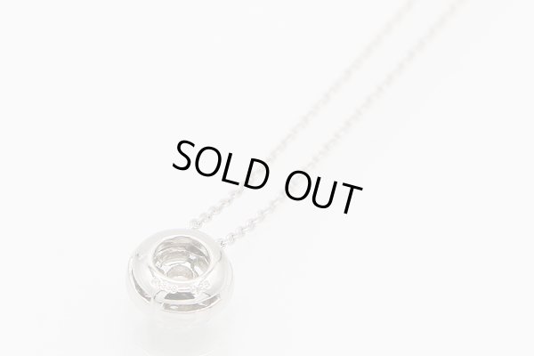 PT999/850 ダイアイリペンダントネックレス 0.28ct 2.90g　裏面