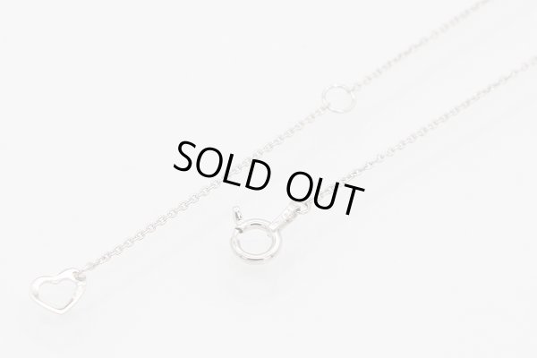 PT999/850 ダイアイリペンダントネックレス 0.28ct 2.90g　留め具外したイメージ