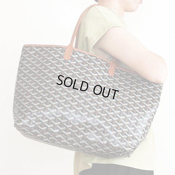 ゴヤール　サンルイPM ノワール／ナチュラル　掛けたイメージ