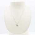 ポンテヴェキオ　PT999/850 ダイアイリペンダントネックレス 0.20ct 3.00g　装着イメージ