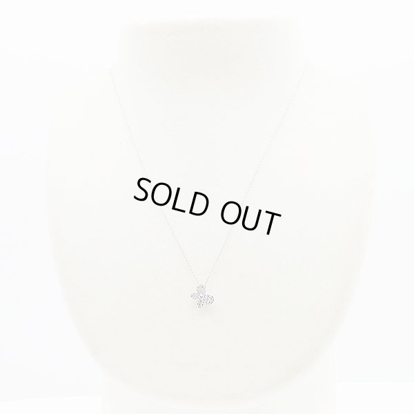 ポンテヴェキオ　PT999/850 ダイアイリペンダントネックレス 0.20ct 3.00g　装着イメージ