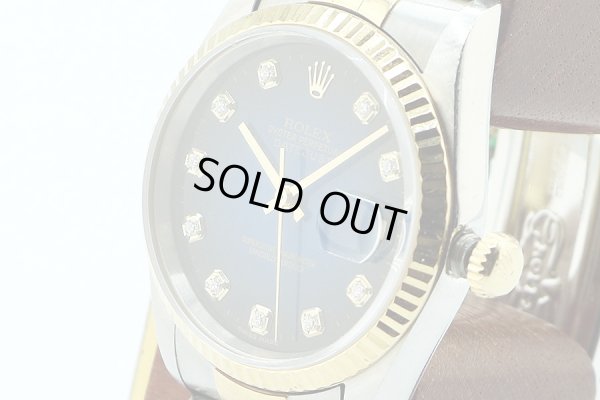 ロレックス　１６２３３Ｇ　青グラデーション文字盤　新１０Ｐ　Ｔ番（９７年）　サイド拡大