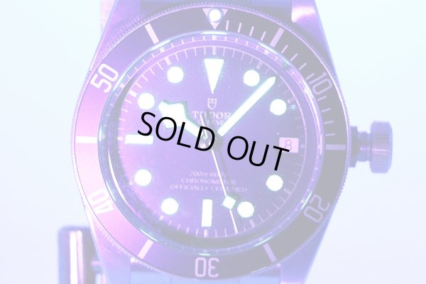 チューダー　ヘリテージ　ブラックベイ　７９７３３Ｎ　１９５０９９８　黒文字盤　ライト