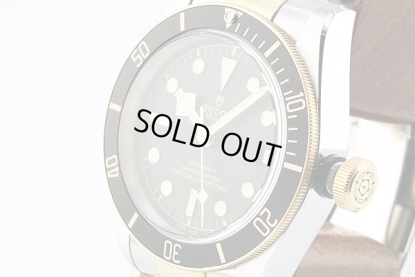 チューダー　ヘリテージ　ブラックベイ　７９７３３Ｎ　１９５０９９８　黒文字盤　サイド拡大