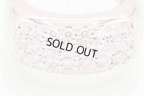 タサキ　PT900 ダイアイリリング 0.72ct 11.50g　拡大