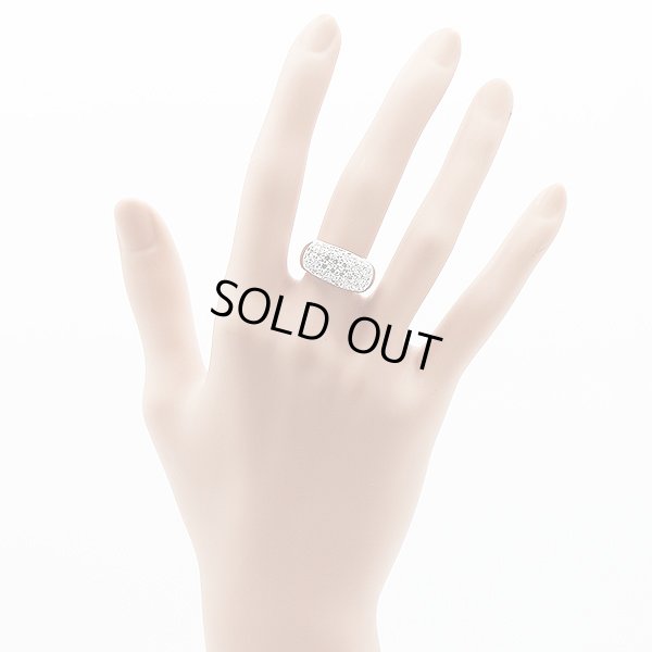 タサキ　PT900 ダイアイリリング 0.72ct 11.50g　装着イメージ