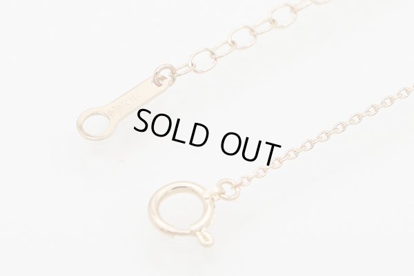 タサキ　K18PG ダイアイリペンダントネックレス 0.02ct 4.10g　留め具外したイメージ(2)