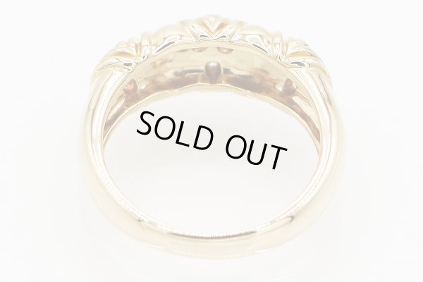 セイコージュエリー　K18 ダイアイリリング 0.35ct 6.40g　内側