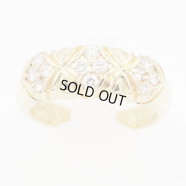 セイコージュエリー　K18 ダイアイリリング 0.35ct 6.40g