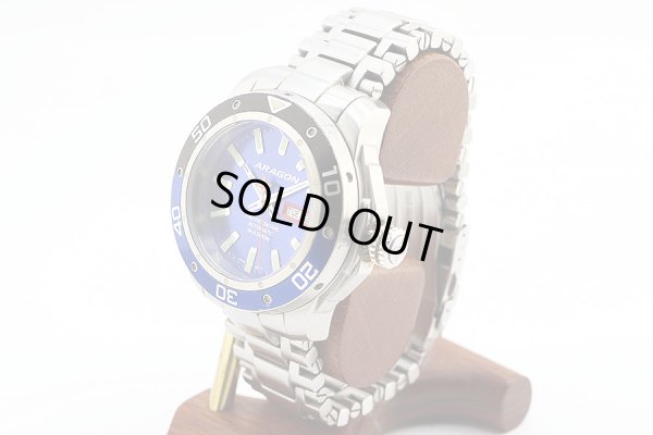 アラゴン　スーパージェット　ＮＨ３６Ａ　５００ｍ　青文字盤　サイド