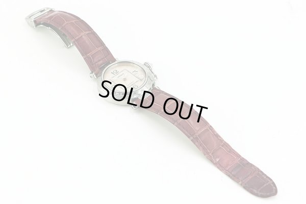 カルティエ　パシャＣ　メリディアン　２３７７　ピンクシェル文字盤　革ベルト状態　表面