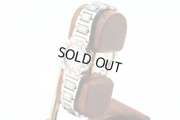 ブルガリ　ブルガリブルガリ　ＢＢＬ２６Ｓ　ピンクシェル文字盤　１２Ｐ　サイド