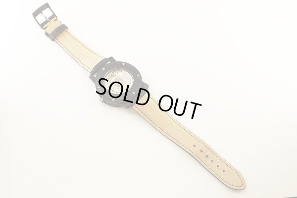 ブルガリ　ブルガリブルガリ　ＢＢ４０ＣＬ　黒文字盤　革ベルト状態　裏面