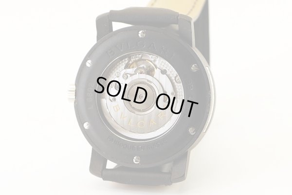 ブルガリ　ブルガリブルガリ　ＢＢ４０ＣＬ　黒文字盤　裏面拡大