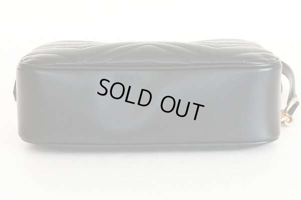 グッチ　GGマーモント　キルティング スモール　ショルダーバック　447632 204991 ブラック　底