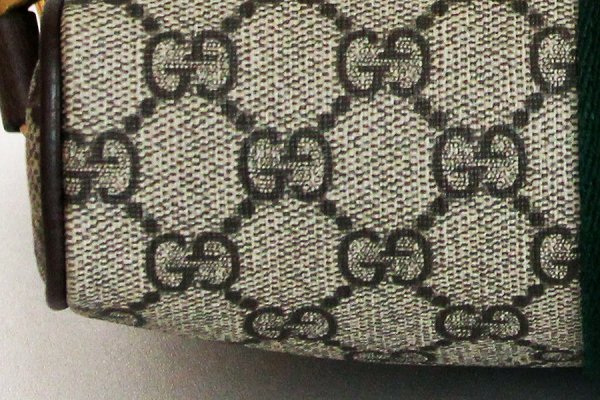 グッチ　オフィディア　GGスモール メッセンジャーバック　547926 520981 ベージュ／エボニー　底拡大