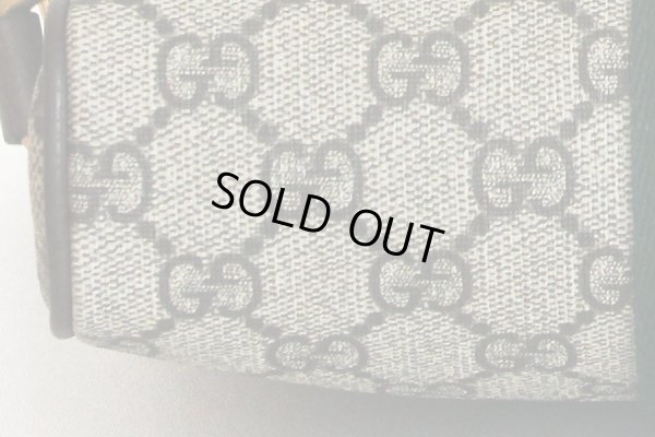 グッチ　オフィディア　GGスモール メッセンジャーバック　547926 520981 ベージュ／エボニー　底拡大