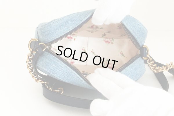 グッチ GGマーモント パールショルダーバック 477895 213317 ブルー 中身