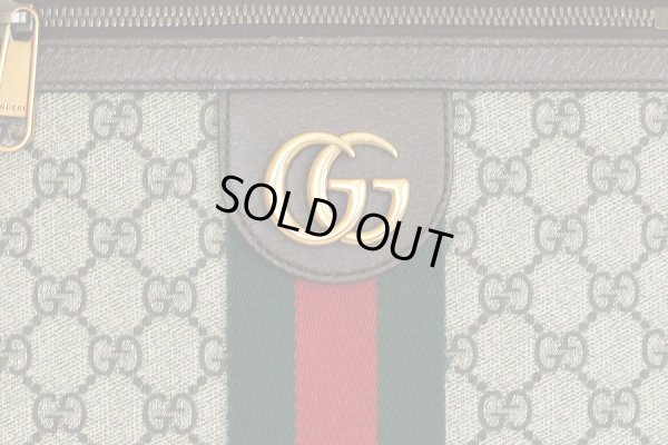 グッチ　オフィディア　GGスモール メッセンジャーバック　547926 520981 ベージュ／エボニー　表面拡大