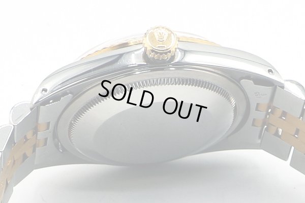 ロレックス　１６２３３Ｇ　金文字盤　旧１０Ｐ　横穴　Ｘ番　裏面拡大