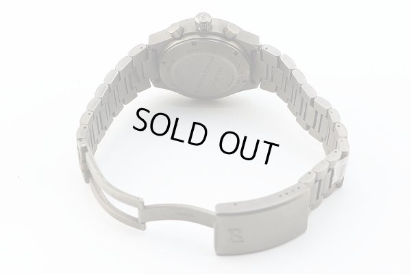 ポルシェデザインｂｙエテルナ　クロノグラフ　Ｐ５６１０　黒文字盤　チタンブレス