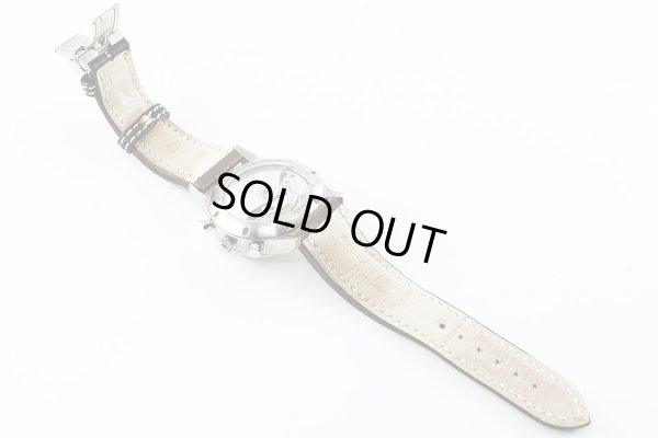 シャウアー　エディション１２　クロノ　ＫＵＬＩＳＳＥ　Ｎｏ３６０　白文字盤　革ベルト状態　裏面