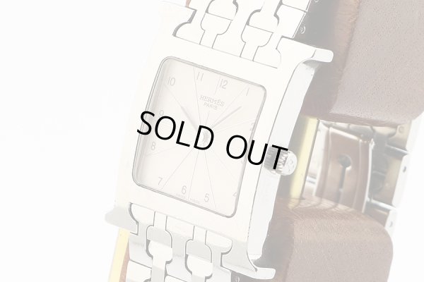 エルメス　オールアッッシュ　ＨＨ１．５１０　白文字盤　サイド拡大