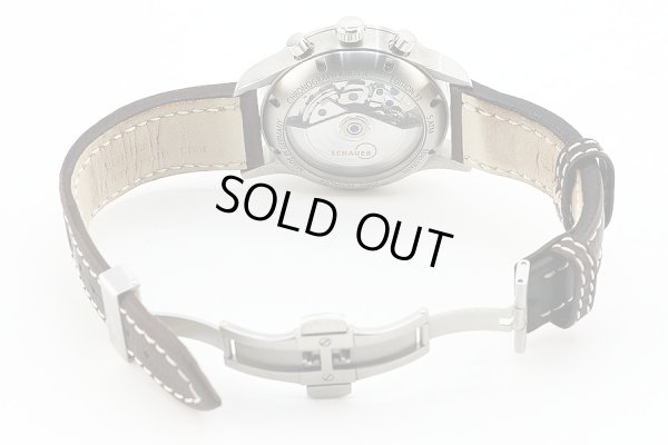 シャウアー　エディション１２　クロノ　ＫＵＬＩＳＳＥ　Ｎｏ３６０　白文字盤　革ベルト