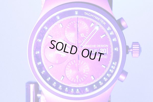 ポルシェデザインｂｙエテルナ　クロノグラフ　Ｐ５６１０　黒文字盤　ライト