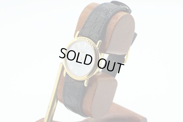 ロンジン　６９７４　Ｎ１４２　青シェル文字盤　サイド