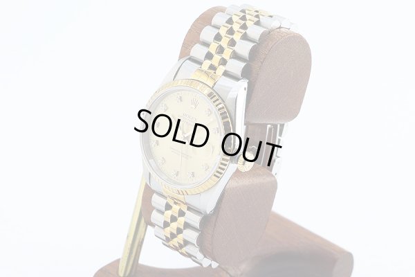 ロレックス　１６２３３Ｇ　金文字盤　旧１０Ｐ　横穴　Ｘ番　サイド