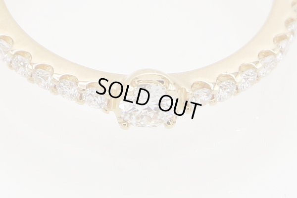 スタージュエリー　K18 ダイアイリリング 0.30ct 1.90g　拡大