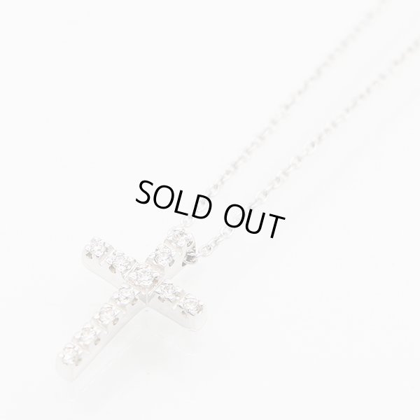 スタージュエリー　K18WG ダイアイリペンダントネックレス 0.11ct 2.80g