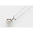 ヴァンドーム　PT950/850 ダイアイリペンダントネックレス 0.088ct 0.10ct 2.30g　裏面