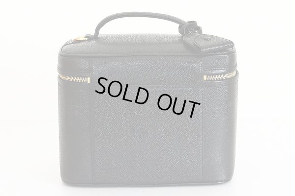 シャネル　2WAYバニティバック ブラック／GP金具　裏面