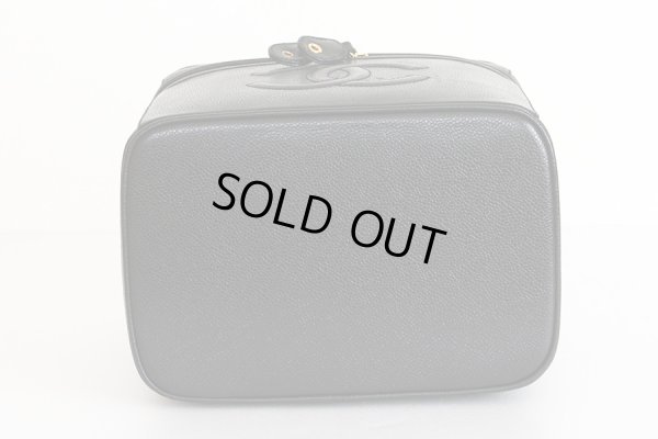 シャネル　2WAYバニティバック ブラック／GP金具　底