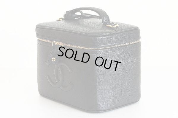 シャネル　2WAYバニティバック ブラック／GP金具　サイド