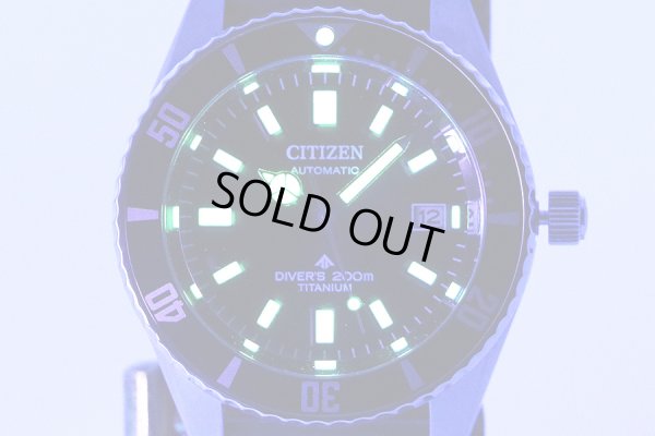 シチズン　メカニカルダイバー　ＮＢ６０２１－１７Ｅ　黒文字盤　ライト